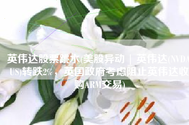 英伟达股票跳水(美股异动 | 英伟达(NVDA.US)转跌2%，英国政府考虑阻止英伟达收购ARM交易)