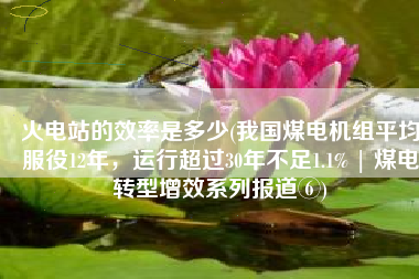 火电站的效率是多少(我国煤电机组平均服役12年，运行超过30年不足1.1% | 煤电转型增效系列报道⑥)