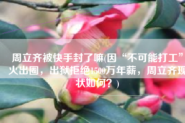 周立齐被快手封了嘛(因“不可能打工”火出圈，出狱拒绝1500万年薪，周立齐现状如何？)