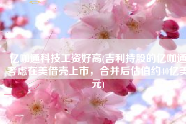 亿咖通科技工资好高(吉利持股的亿咖通考虑在美借壳上市，合并后估值约40亿美元)
