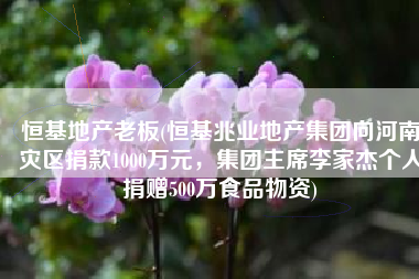 恒基地产老板(恒基兆业地产集团向河南灾区捐款1000万元，集团主席李家杰个人捐赠500万食品物资)