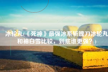 冰轮丸(《死神》最强冰系斩魄刀冰轮丸和袖白雪比较，到底谁更强？)