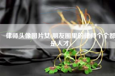 律师头像图片女(朋友圈里的律师个个都是人才)