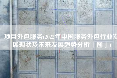 项目外包服务(2022年中国服务外包行业发展现状及未来发展趋势分析「图」)