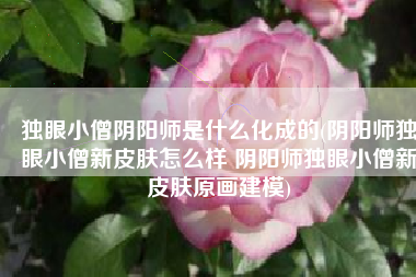 独眼小僧阴阳师是什么化成的(阴阳师独眼小僧新皮肤怎么样 阴阳师独眼小僧新皮肤原画建模)