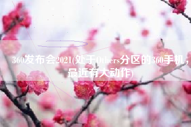 360发布会2021(处于Others分区的360手机，最近有大动作)