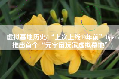 虚拟墓地历史(“上次上线10年前”Opera推出首个“元宇宙玩家虚拟墓地”)