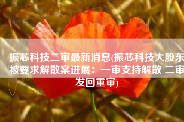 振芯科技二审最新消息(振芯科技大股东被要求解散案进展：一审支持解散 二审发回重审)