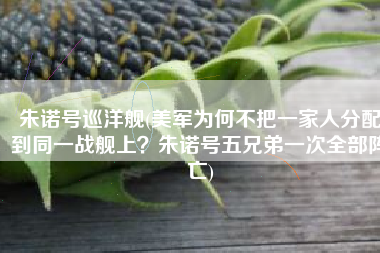 朱诺号巡洋舰(美军为何不把一家人分配到同一战舰上？朱诺号五兄弟一次全部阵亡)