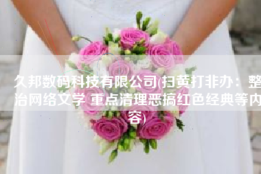 久邦数码科技有限公司(扫黄打非办：整治网络文学 重点清理恶搞红色经典等内容)