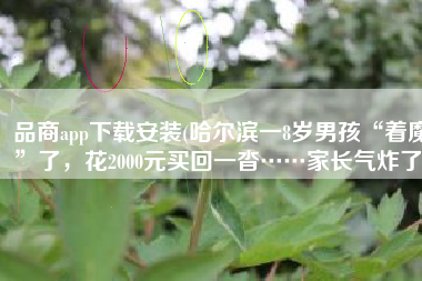 品商app下载安装(哈尔滨一8岁男孩“着魔”了，花2000元买回一沓……家长气炸了)