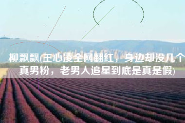 柳飘飘(王心凌全网翻红，身边却没几个真男粉，老男人追星到底是真是假)