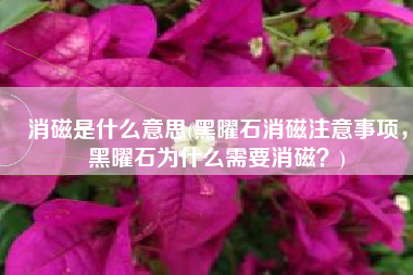 消磁是什么意思(黑曜石消磁注意事项，黑曜石为什么需要消磁？)