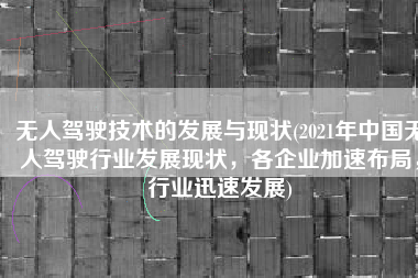 无人驾驶技术的发展与现状(2021年中国无人驾驶行业发展现状，各企业加速布局，行业迅速发展)