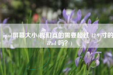 ipad屏幕大小(我们真的需要超过 12.9 寸的 iPad 吗？)