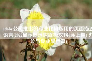 adobe公司推出的专业化排版用的页面描述语言(2022显示器选购终极攻略618(上篇) 办公与专业显示器)