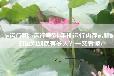 6g运行和8g运行差别(手机运行内存6G和8G的区别到底有多大？一文看懂)