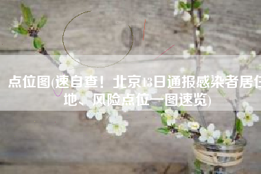 点位图(速自查！北京13日通报感染者居住地、风险点位一图速览)