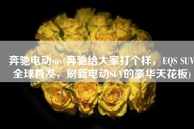 奔驰电动suv(奔驰给大家打个样，EQS SUV全球首发，刷新电动SUV的豪华天花板)
