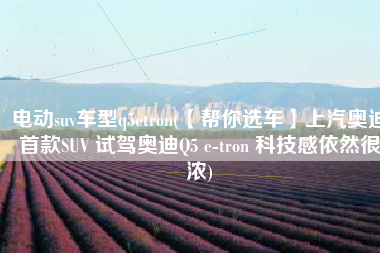 电动suv车型q5etron(【帮你选车】上汽奥迪首款SUV 试驾奥迪Q5 e-tron 科技感依然很浓)