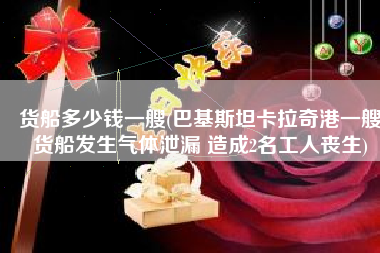 货船多少钱一艘(巴基斯坦卡拉奇港一艘货船发生气体泄漏 造成2名工人丧生)