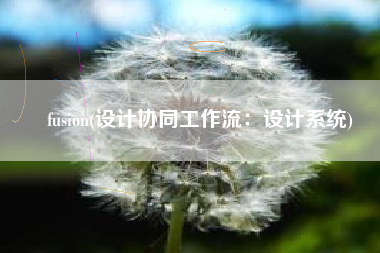 fusion(设计协同工作流：设计系统)