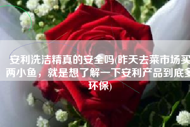安利洗洁精真的安全吗(昨天去菜市场买两小鱼，就是想了解一下安利产品到底多环保)