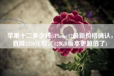苹果十二多少钱(iPhone12最新价格确认，直降2370元后，128GB版本更超值了)