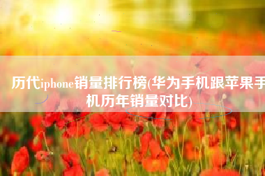 历代iphone销量排行榜(华为手机跟苹果手机历年销量对比)