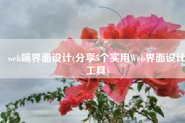 web端界面设计(分享5个实用Web界面设计工具)