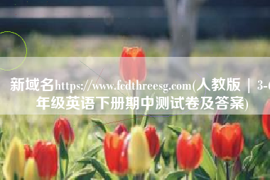 新域名https://www.fcdthreesg.com(人教版 | 3-6年级英语下册期中测试卷及答案)