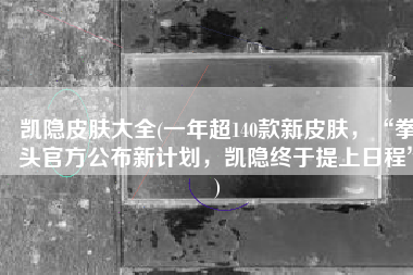 凯隐皮肤大全(一年超140款新皮肤，“拳头官方公布新计划，凯隐终于提上日程”)