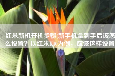 红米新机开机步骤(新手机拿到手后该怎么设置？以红米K40为例，应该这样设置)