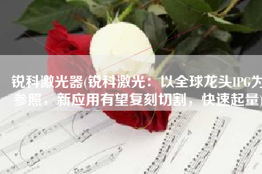 锐科激光器(锐科激光：以全球龙头IPG为参照，新应用有望复刻切割，快速起量)