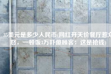 35美元是多少人民币(网红开天价餐厅惹众怒，一顿饭3万吓傻顾客：这是抢钱)