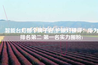智能台灯哪个牌子好(护眼灯横评：华为排名第二 第一名实力圈粉)