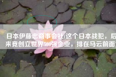 日本伊藤忠商事会社(这个日本战犯，后来竟创立世界500强企业，排在马云前面)