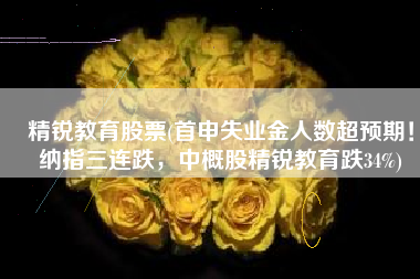 精锐教育股票(首申失业金人数超预期！纳指三连跌，中概股精锐教育跌34%)