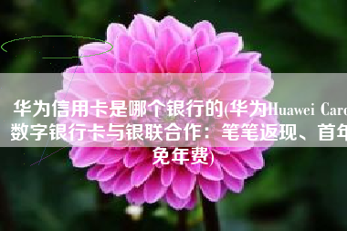 华为信用卡是哪个银行的(华为Huawei Card数字银行卡与银联合作：笔笔返现、首年免年费)