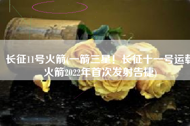 长征11号火箭(一箭三星！长征十一号运载火箭2022年首次发射告捷)