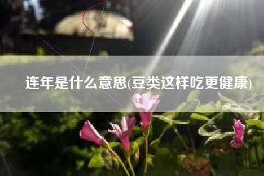 连年是什么意思(豆类这样吃更健康)