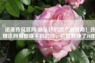 诺亚传说官网(最头铁的国产游戏商！连腾讯网易都赚不到的钱，它默默挣了10年)