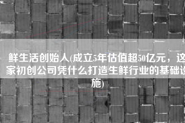 鲜生活创始人(成立5年估值超50亿元，这家初创公司凭什么打造生鲜行业的基础设施)