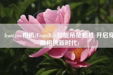 frontrow相机(FrontRow智能吊坠相机 开启穿戴相机新时代)