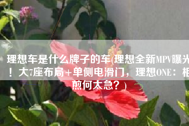 理想车是什么牌子的车(理想全新MPV曝光！大7座布局+单侧电滑门，理想ONE：相煎何太急？)