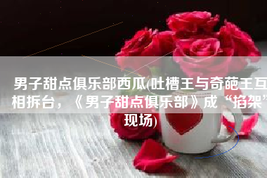 男子甜点俱乐部西瓜(吐槽王与奇葩王互相拆台，《男子甜点俱乐部》成“掐架”现场)