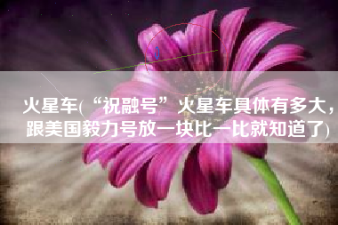 火星车(“祝融号”火星车具体有多大，跟美国毅力号放一块比一比就知道了)
