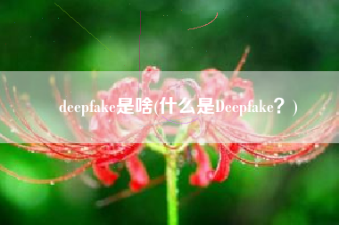 deepfake是啥(什么是Deepfake？)