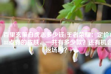 百里玄策白虎志多少钱(王者荣耀：定价1788点券的皮肤，一共有多少款？还有机会返场吗？)