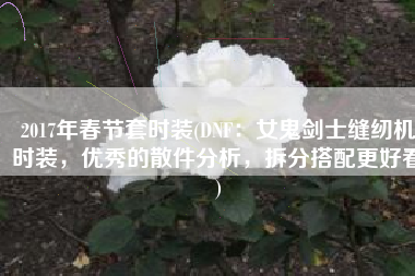 2017年春节套时装(DNF：女鬼剑士缝纫机时装，优秀的散件分析，拆分搭配更好看)